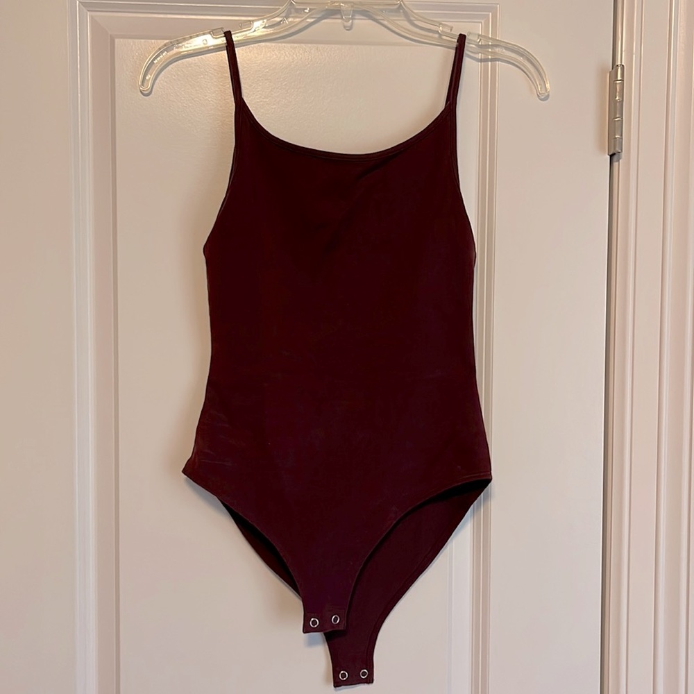 Maroon bodysuit